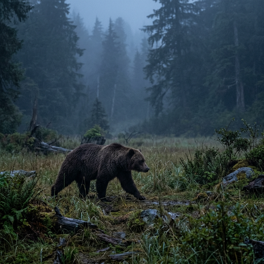 THE BEAR vs. THE AMERICAN PREDATOR